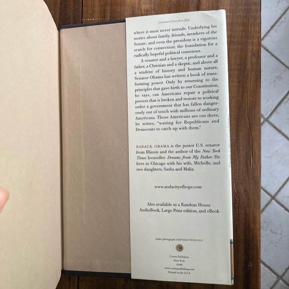 The Audacity of Hope by Barack Obama - First Edition, Fourth Printing - Great! - Picture 8 of 16